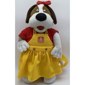Vintage Home Hardware Mandy Mascot Plush Stuffed Animal Dog Advertising Toy 13”